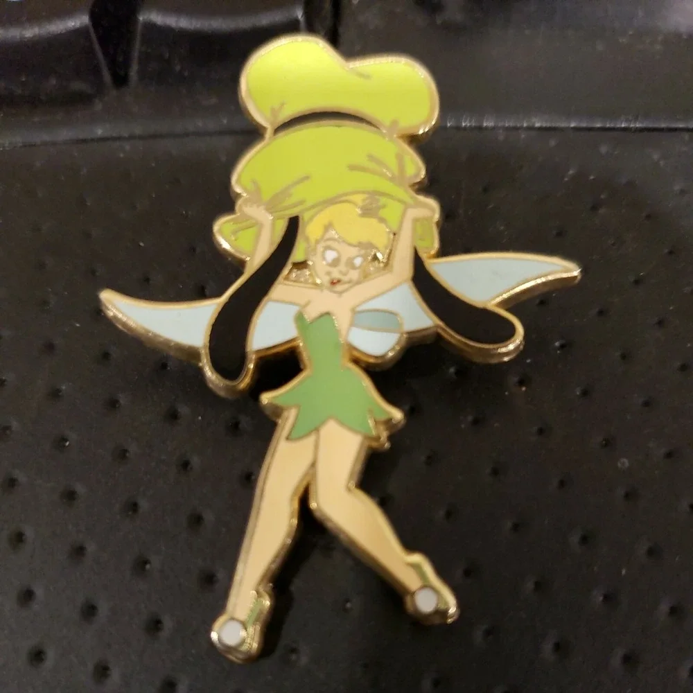 Disney Pin Tinker Bell with Giant Goofy hat Goofin' Around Crossed Eyed AP 37729